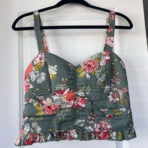 NWT Floral Corset Top